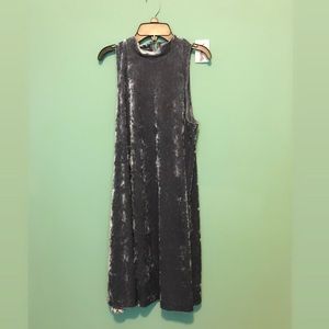 Cynthia Rowley Platinum Velvet Shift Dress